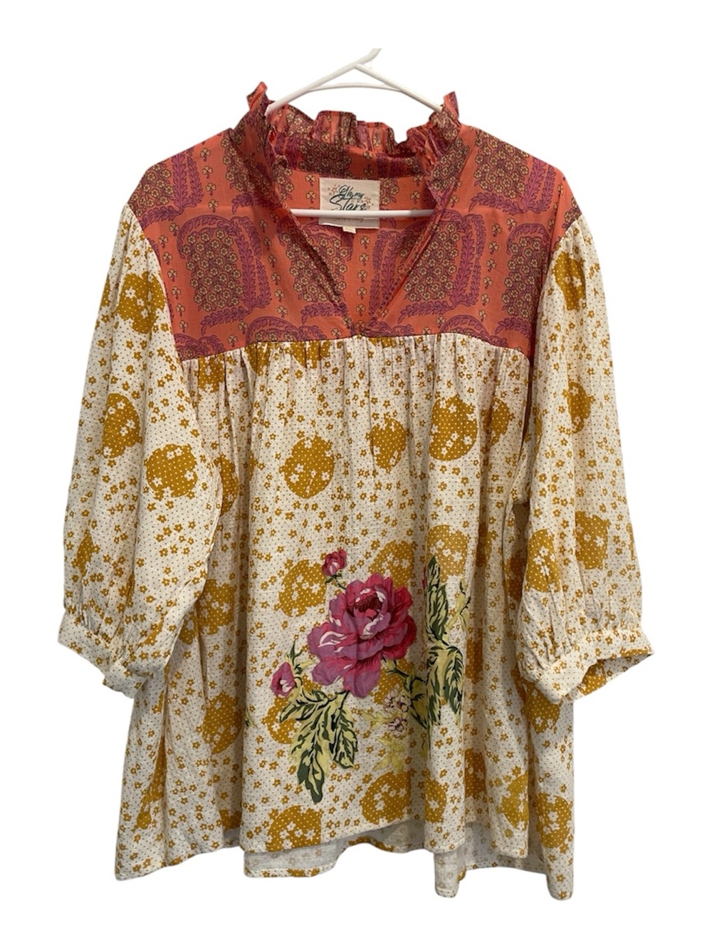 Oh My Stars Bohemian Patchwork Blouse